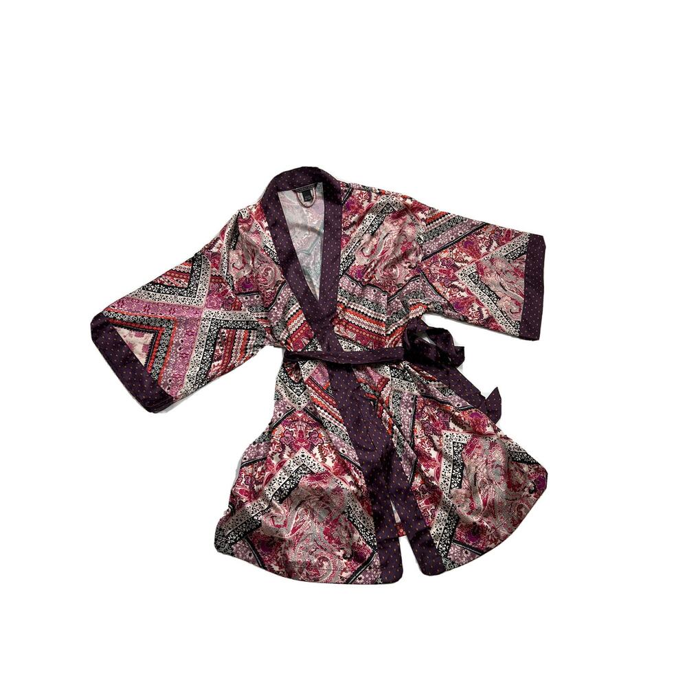 Victoria's Secret Robe Kimono Floral Tie Belt M/L